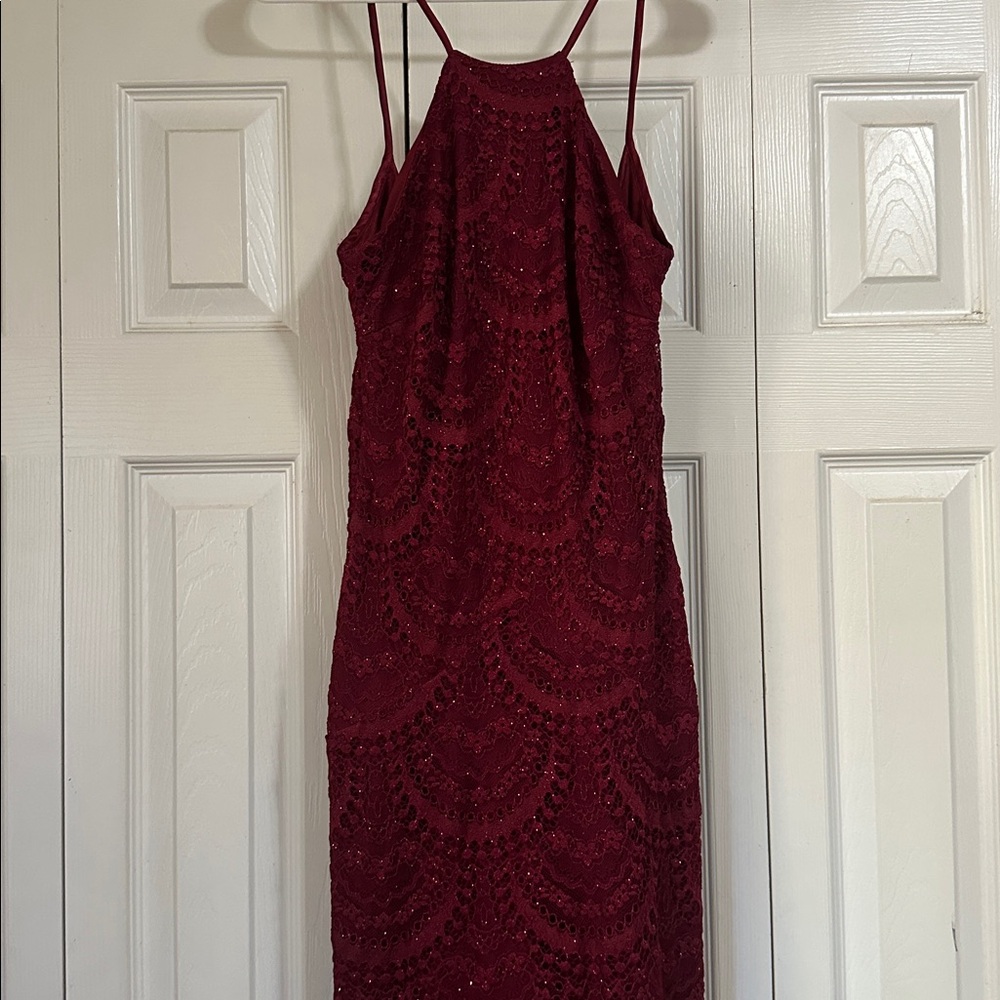 Trixxi Deep Red Dress
